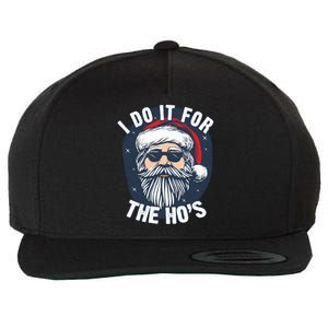 Funny Santa I Do It For The HoS Inappropriate Christmas Gift Wool Snapback Cap