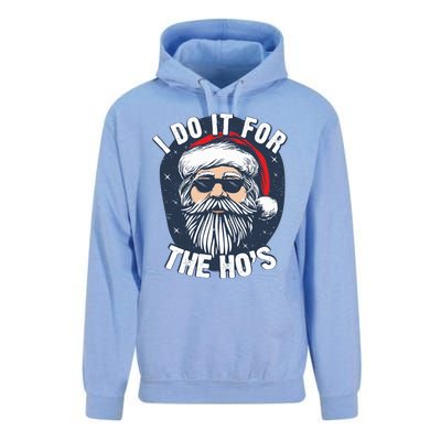 Funny Santa I Do It For The HoS Inappropriate Christmas Gift Unisex Surf Hoodie