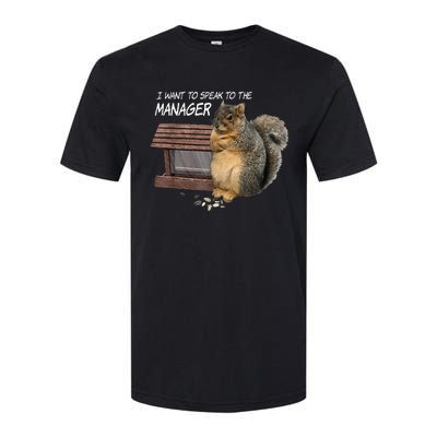 Funny Squirrel I Want To Speak To The Manager Softstyle® CVC T-Shirt