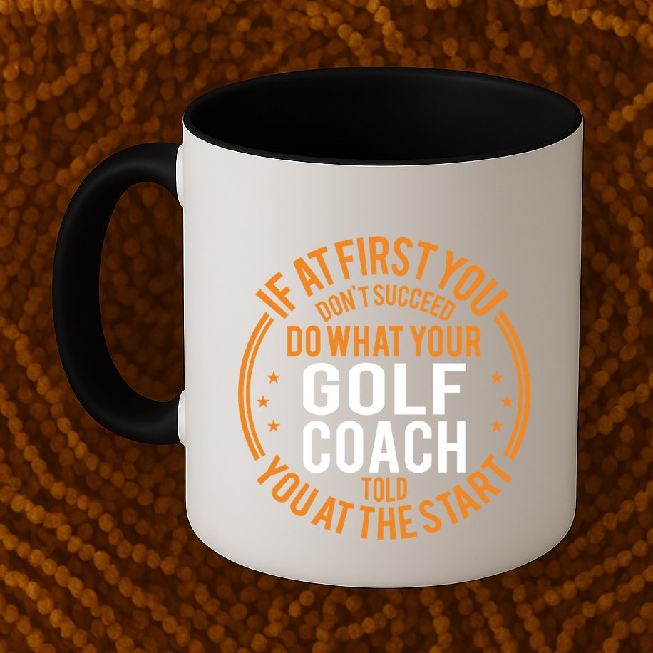 Funny Sport Instructor And Player Funny Golf Coach Gift Mug