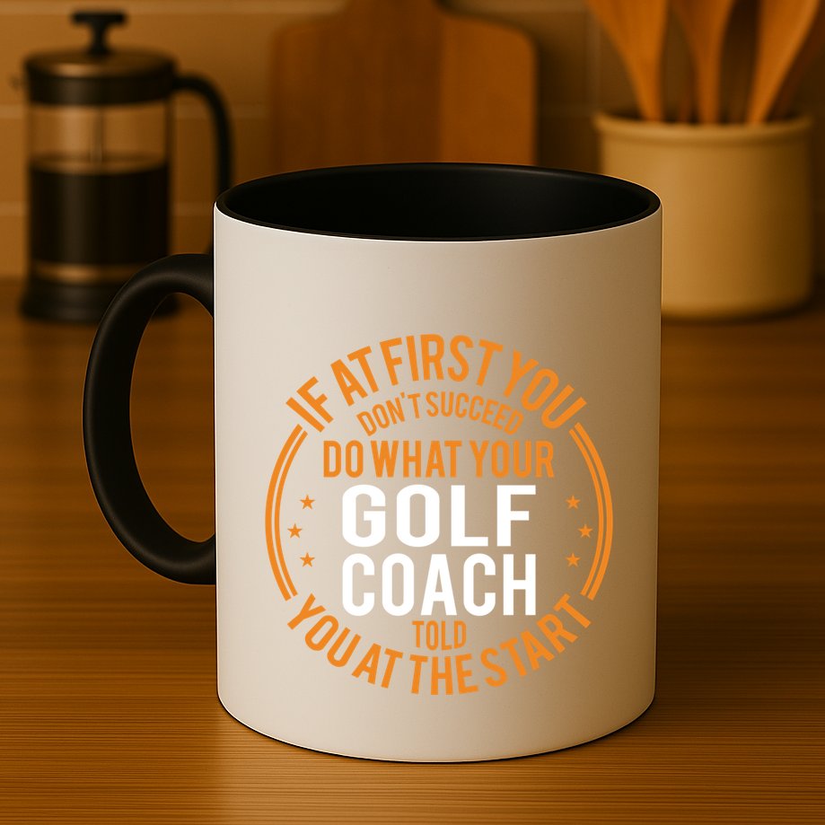 Funny Sport Instructor And Player Funny Golf Coach Gift Mug