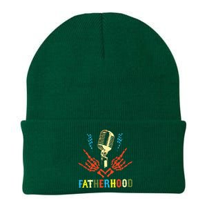 Fatherhood Sometimes I Rock It Sometimes It Rocks Me Knit Cap Winter Beanie