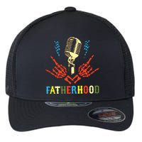 Fatherhood Sometimes I Rock It Sometimes It Rocks Me Flexfit Unipanel Trucker Cap