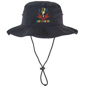 Fatherhood Sometimes I Rock It Sometimes It Rocks Me Legacy Cool Fit Booney Bucket Hat