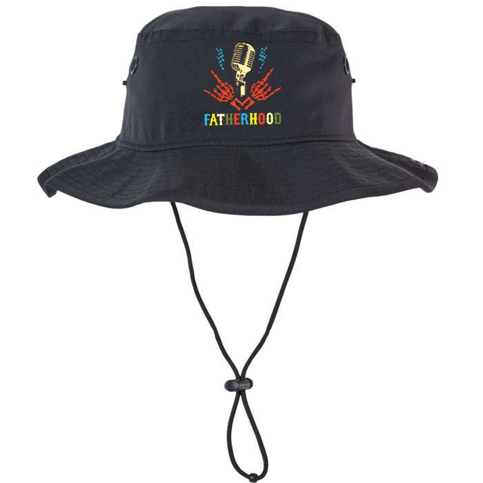 Fatherhood Sometimes I Rock It Sometimes It Rocks Me Legacy Cool Fit Booney Bucket Hat