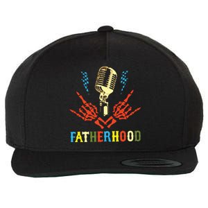 Fatherhood Sometimes I Rock It Sometimes It Rocks Me Wool Snapback Cap