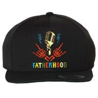 Fatherhood Sometimes I Rock It Sometimes It Rocks Me Wool Snapback Cap