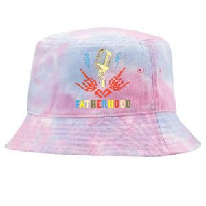 Fatherhood Sometimes I Rock It Sometimes It Rocks Me Tie-Dyed Bucket Hat