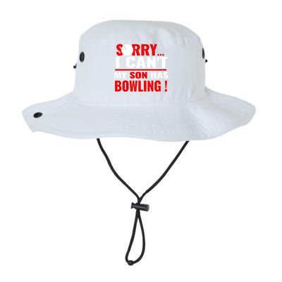 Funny Sorry I CanT My Son Has Bowling For Bowling Mom Dad Gift Legacy Cool Fit Booney Bucket Hat