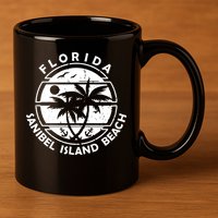 Florida Sanibel Island Beach 11oz C Handle Ceramic Mug