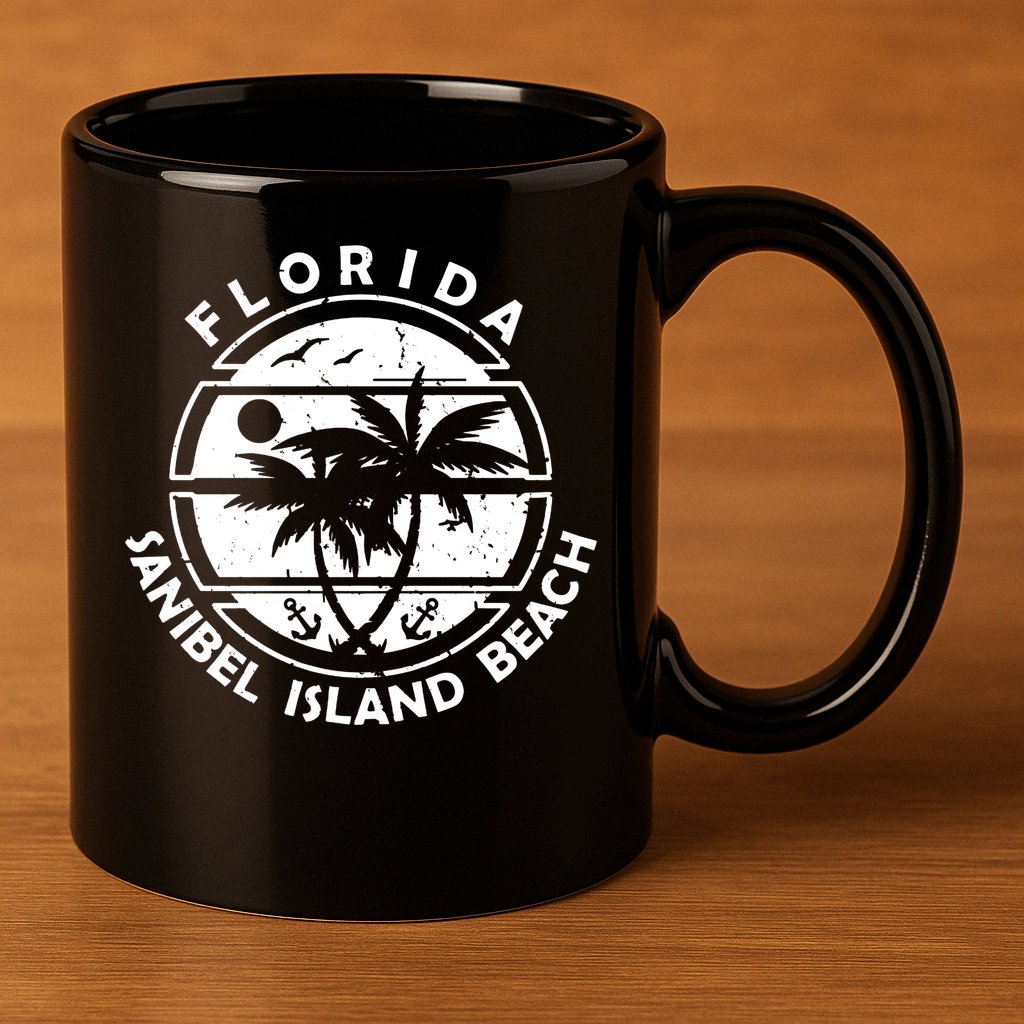 Florida Sanibel Island Beach 11oz C Handle Ceramic Mug
