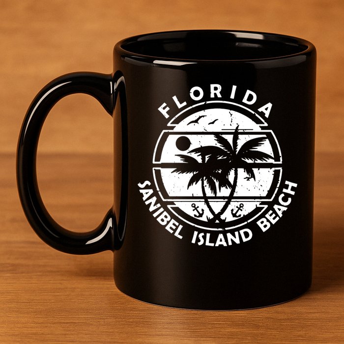 Florida Sanibel Island Beach 11oz C Handle Ceramic Mug