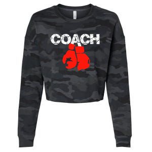 Funny Sport Instructor and Player Gift Funny Boxing Coach Cropped Pullover Crew