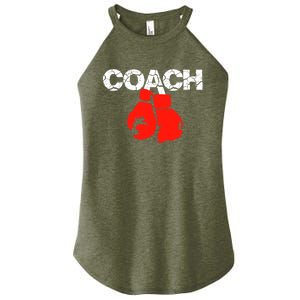 Funny Sport Instructor and Player Gift Funny Boxing Coach Women's Perfect Tri Rocker Tank