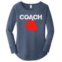 Funny Sport Instructor and Player Gift Funny Boxing Coach Women's Perfect Tri Tunic Long Sleeve Shirt