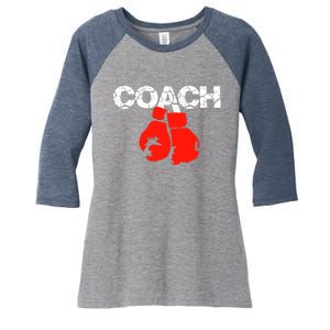 Funny Sport Instructor and Player Gift Funny Boxing Coach Women's Tri-Blend 3/4-Sleeve Raglan Shirt