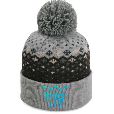 Funny Skiing Is Life Ski Instructor Skiing Meaningful Gift The Baniff Cuffed Pom Beanie