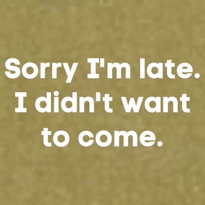 Funny Sorry I'm Late. I Didn't Want To Come Hilarious Design Garment-Dyed Women's Muscle Tee