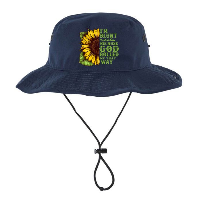 Funny Sunflower IM Blunt Because God Rolled Me That Way Legacy Cool Fit Booney Bucket Hat