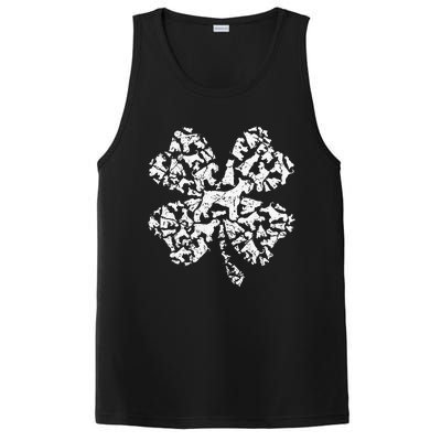 Funny Schnauzer Irish Shamrock St.Patrick Day Gift PosiCharge Competitor Tank