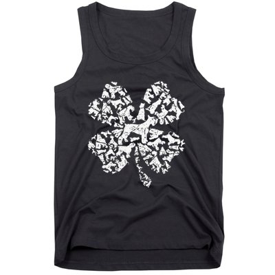 Funny Schnauzer Irish Shamrock St.Patrick Day Gift Tank Top