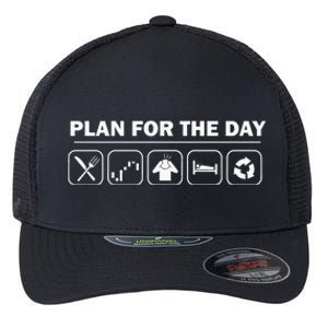 Funny Stock Investing Plan For The Day Crypto Trading Holder Flexfit Unipanel Trucker Cap