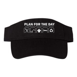 Funny Stock Investing Plan For The Day Crypto Trading Holder Valucap Bio-Washed Visor