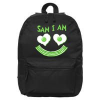 Funny Sam I Am Reading Fan Book Lover 16 in Basic Backpack