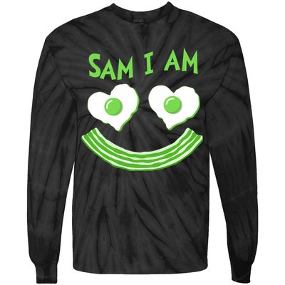 Funny Sam I Am Reading Fan Book Lover Tie-Dye Long Sleeve Shirt