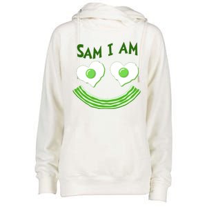 Funny Sam I Am Reading Fan Book Lover Womens Funnel Neck Pullover Hood