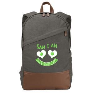 Funny Sam I Am Reading Fan Book Lover Cotton Canvas Backpack