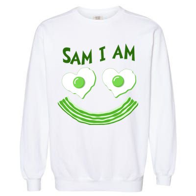 Funny Sam I Am Reading Fan Book Lover Garment-Dyed Sweatshirt