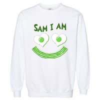 Funny Sam I Am Reading Fan Book Lover Garment-Dyed Sweatshirt