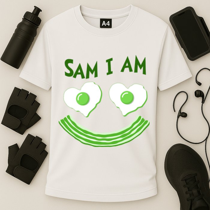 Funny Sam I Am Reading Fan Book Lover Cooling Performance Crew T-Shirt