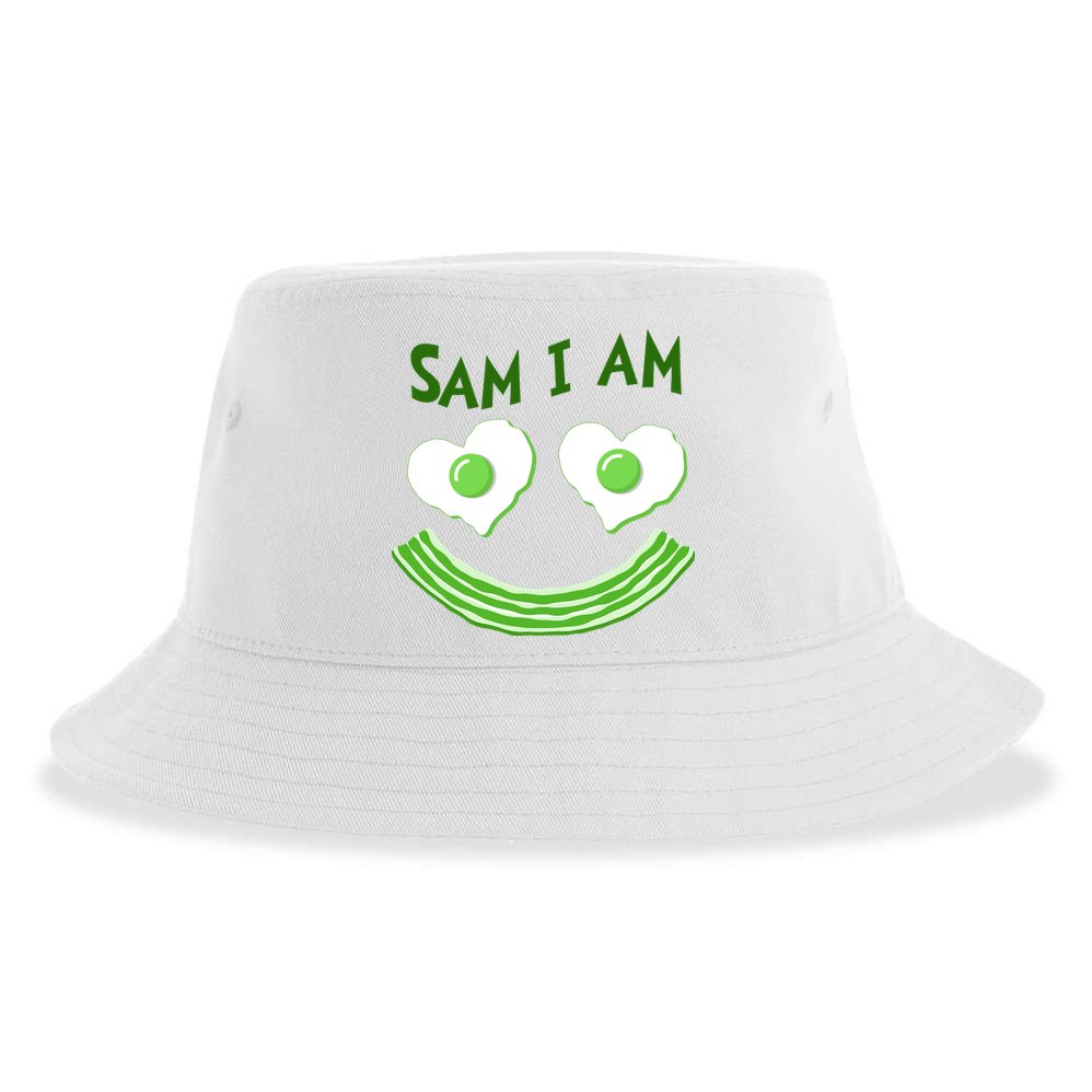 Funny Sam I Am Reading Fan Book Lover Sustainable Bucket Hat