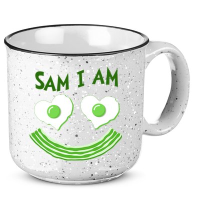 Funny Sam I Am Reading Fan Book Lover 15oz Campfire Ceramic Mug