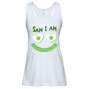 Funny Sam I Am Reading Fan Book Lover Ladies Essential Flowy Tank