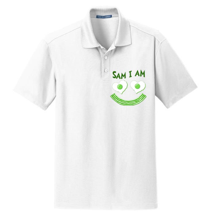 Funny Sam I Am Reading Fan Book Lover Dry Zone Grid Polo