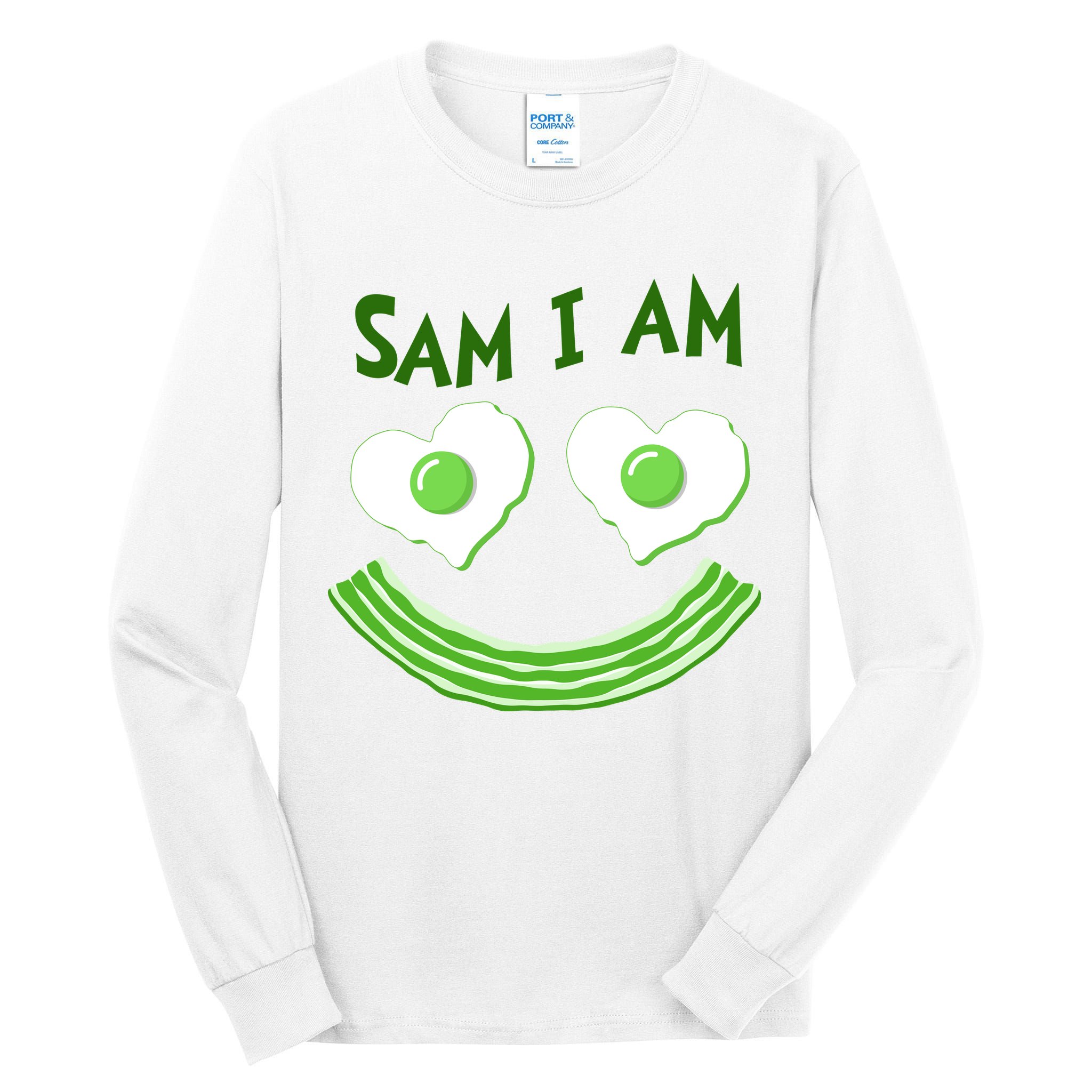 Funny Sam I Am Reading Fan Book Lover Tall Long Sleeve T-Shirt