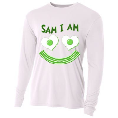 Funny Sam I Am Reading Fan Book Lover Cooling Performance Long Sleeve Crew