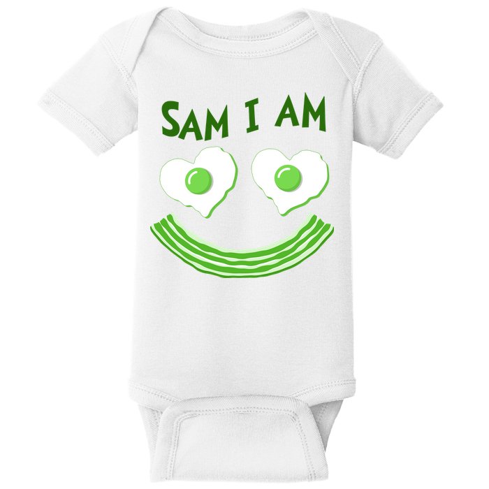 Funny Sam I Am Reading Fan Book Lover Baby Bodysuit