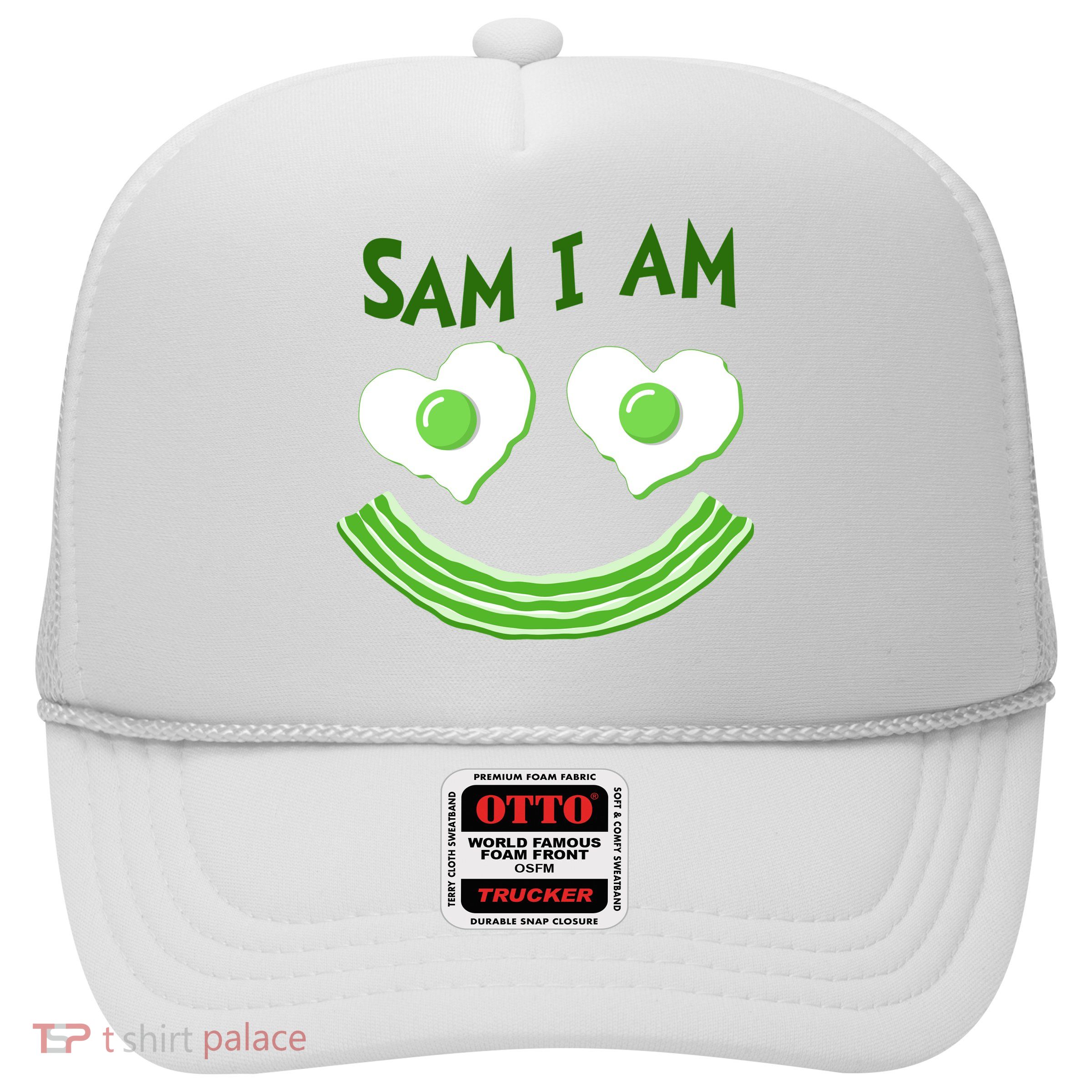 Funny Sam I Am Reading Fan Book Lover Trucker Hat