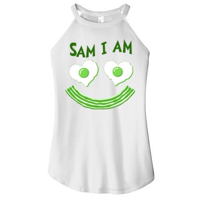 Funny Sam I Am Reading Fan Book Lover Women's Perfect Tri Rocker Tank