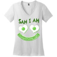 Funny Sam I Am Reading Fan Book Lover Women's V-Neck T-Shirt