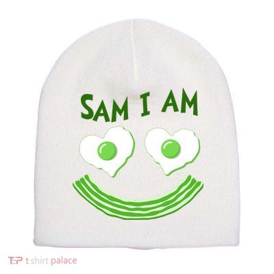 Funny Sam I Am Reading Fan Book Lover Short Acrylic Beanie