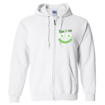 Funny Sam I Am Reading Fan Book Lover Full Zip Hoodie