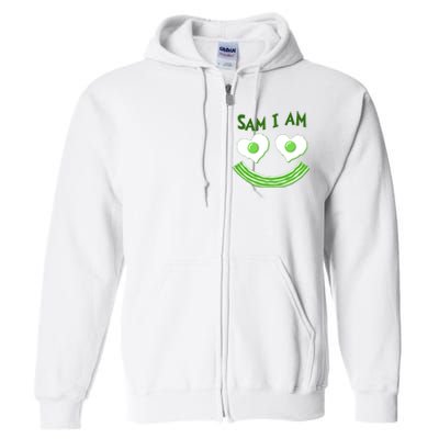 Funny Sam I Am Reading Fan Book Lover Full Zip Hoodie