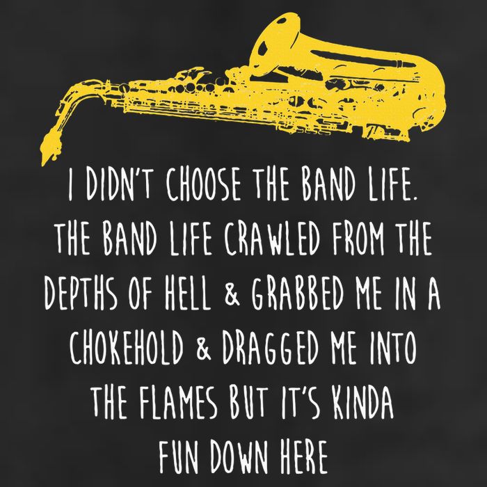 Funny Saxophone I Didnt Choose Marching Band Sax Golf Towel