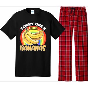 Funny Sorry I Like Bananas Gender Equality Pride Gift Pajama Set