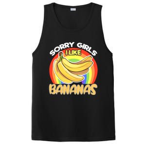 Funny Sorry I Like Bananas Gender Equality Pride Gift PosiCharge Competitor Tank